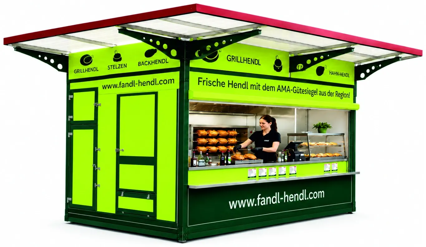 Container-Box als Verkaufsstand