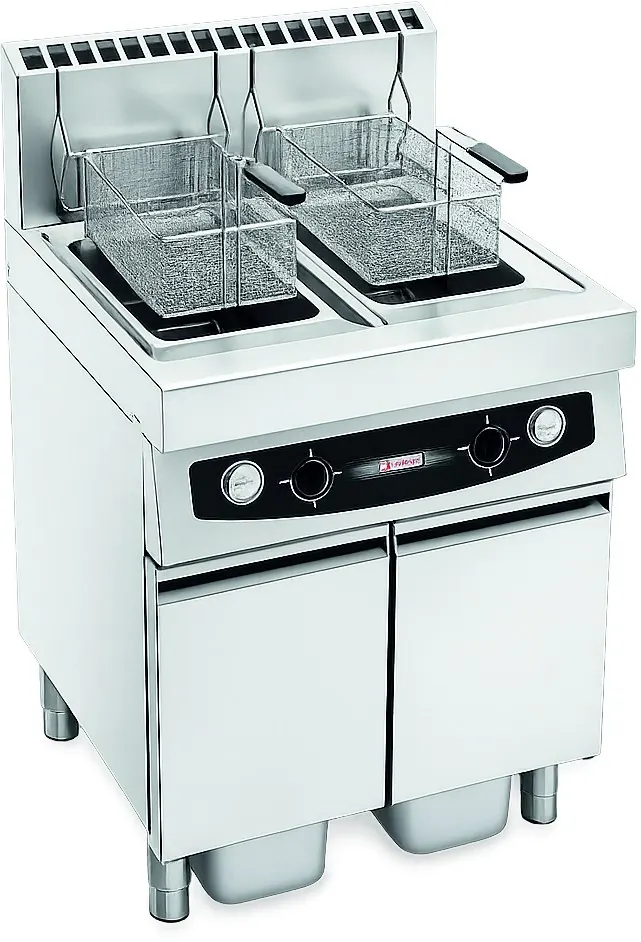FGS-Fritteuse in Edelstahl mit Tiefziehbecken