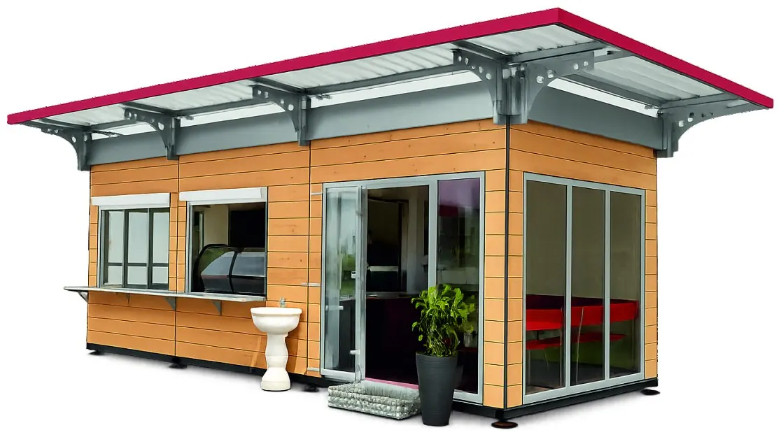 Modularer Verkaufscontainer